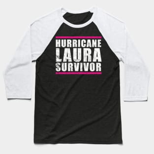 Hurricane Laura Survivor Baseball T-Shirt